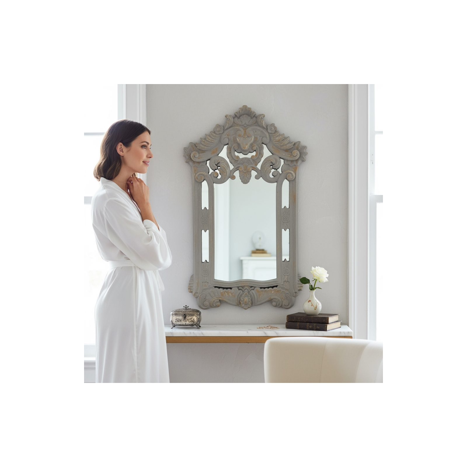 GREYSTONE WALL MIRROR 